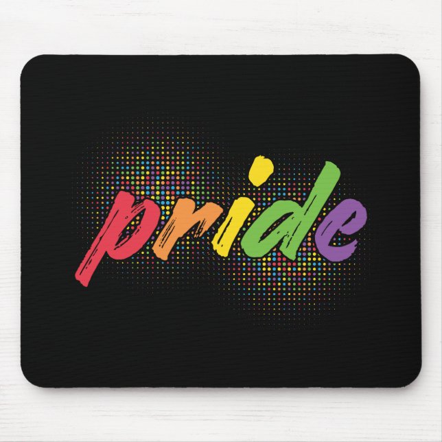 LGBTQ - Pride - Rainbow Colours Mouse Pad (Front)