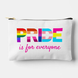 LGBTQ Pride Rainbow Colours Typography Accessory Pouch