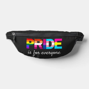 LGBTQ Pride Rainbow Colours Typography Bum Bags