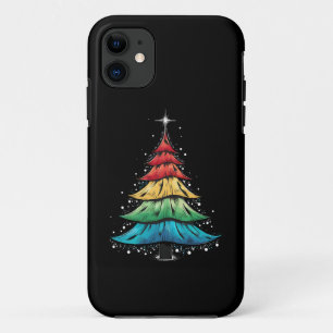 LGBTQ Pride Rainbow Flag Gay Christmas Tree Gifts Case-Mate iPhone Case