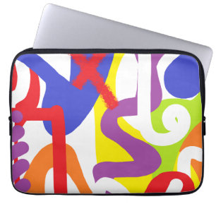 LGBTQ+ PRIDE RAINBOW inspired abstract / geometric Laptop Sleeve