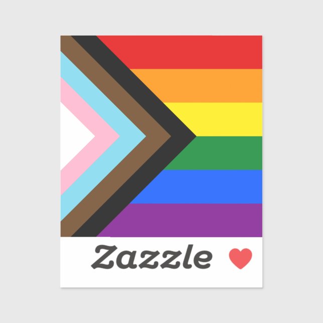 LGBTQ & Pride - Rainbow Progress Flag / Vinyl (Sheet)