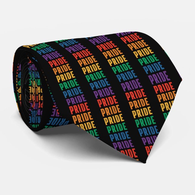 LGBTQ Pride Rainbow Tie (Rolled)