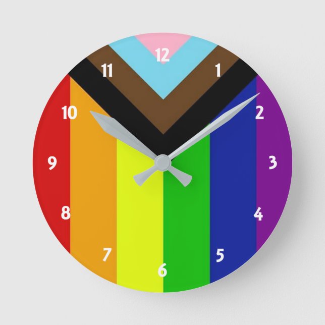 LGBTQ+ Pride Round Clock (Front)