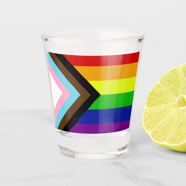 LGBTQ+ Pride Shot Glass (Front)