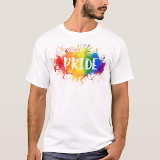 LGBTQ Pride Splash Watercolor Rainbow Shirt