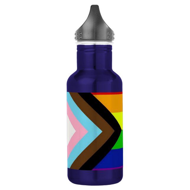 LGBTQ+ Pride Stainless Steel Water Bottle (Left)