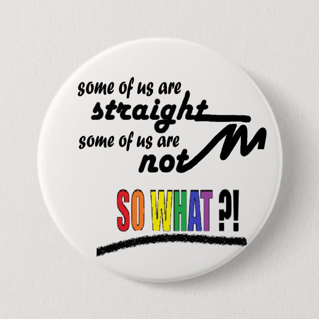 LGBTQ / PRIDE Support Slogan 7.5 Cm Round Badge (Front)