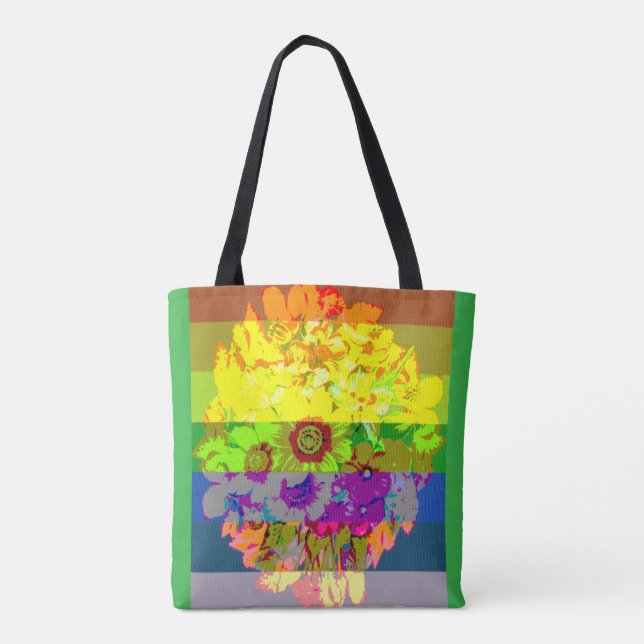 lgbtq pride tote bag (Back)