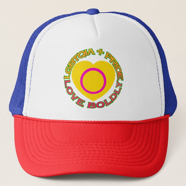 lgbtq pride trucker hat (Front)