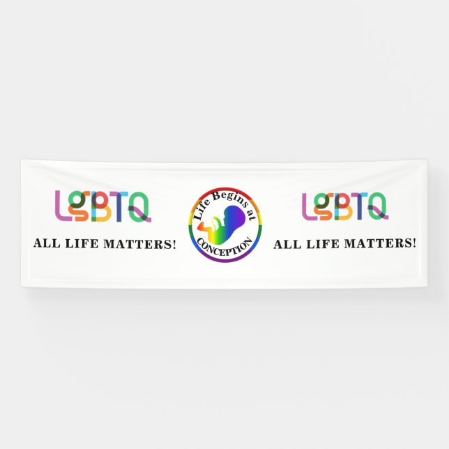 LGBTQ+ Pro-Life Banner (Horizontal)