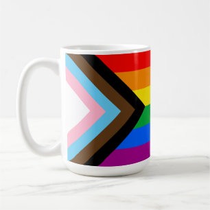 LGBTQ+ Progress Pride Flag Coffee Mug