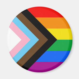 LGBTQ+ Progress Pride Flag Magnet