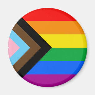 LGBTQ+ Progress Pride Flag Magnet