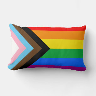 LGBTQ+ Progress Pride Lumbar Cushion