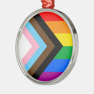 LGBTQ+ Progress Pride Metal Tree Decoration