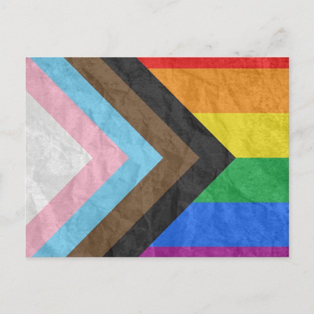 LGBTQ+ Progress Pride Postcard (Front)