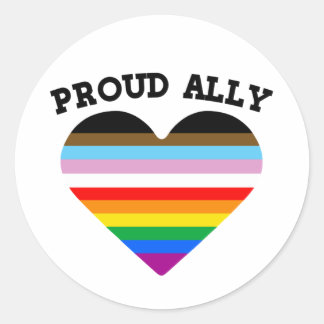 LGBTQ+ Proud Ally Classic Round Sticker