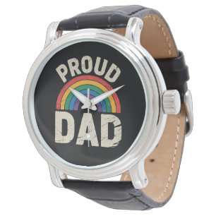 LGBTQ Proud Dad Gay Pride LGBT Ally Father's Day Watch
