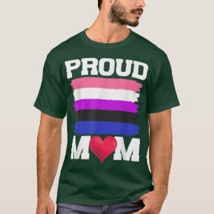 LGBTQ Proud Mum Genderfluid Pride Month Queer Equa T-Shirt