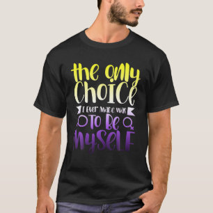 LGBTQ Queer Nonbinary Identity Androgynous Non Bin T-Shirt