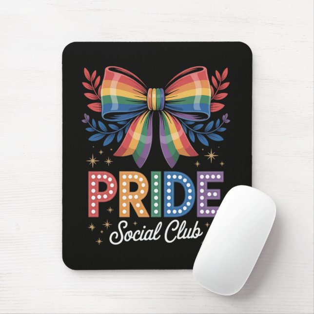 LGBTQ Rainbow Bow Mouse Pad (With Mouse)