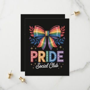 LGBTQ Rainbow Bow Save The Date