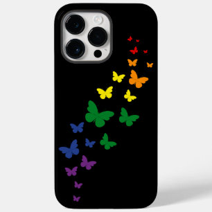 LGBTQ Rainbow Butterfly Trail Case-Mate iPhone 14 Pro Max Case