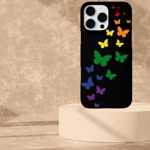 LGBTQ Rainbow Butterfly Trail iPhone 16 Pro Max Case