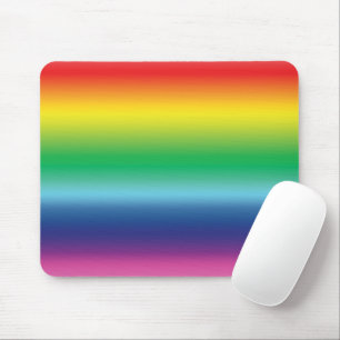 Lgbtq Rainbow colours gradient pattern gay pride Mouse Pad