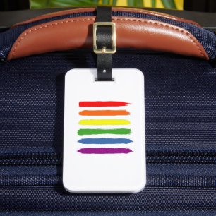 LGBTQ Rainbow Flag Gay Pride Equality Gift  Luggage Tag