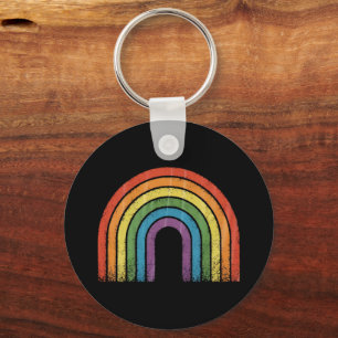 LGBTQ Rainbow Flag Gay Pride LGBT Awareness Ally  Key Ring