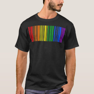 LGBTQ Rainbow Flag Gay Pride Month Gift Barcode LG T-Shirt