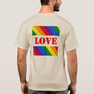 LGBTQ+ Rainbow Flag Stripes for Pride Month - T-Shirt