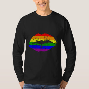 LGBTQ Rainbow Lip Gay Pride 1 T-Shirt