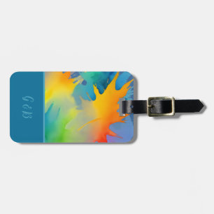 lgbtq rainbow  luggage tag