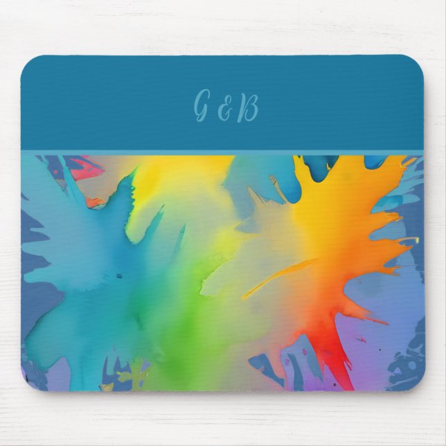 lgbtq rainbow  mouse pad (Front)