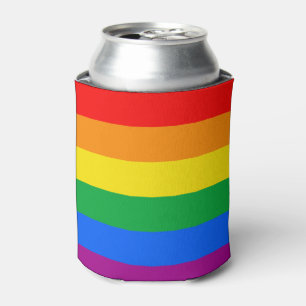 LGBTQ+ Rainbow Pride Flag Can Cooler