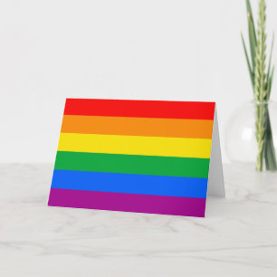 LGBTQ+ Rainbow Pride Flag Holiday Card