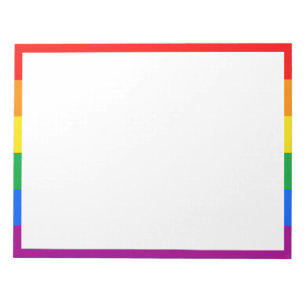 LGBTQ+ Rainbow Pride Flag Notepad
