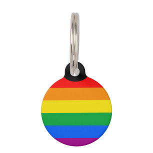LGBTQ+ Rainbow Pride Flag Pet Tag