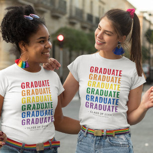 LGBTQ Rainbow Pride Graduate T-Shirt