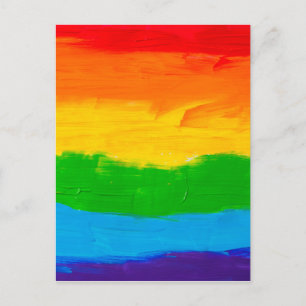 🏳️‍🌈 LGBTQ+ Rainbow Pride Postcard – Gay Lesbian