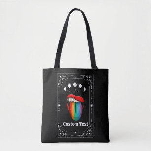 LGBTQ Rainbow Pride Tarot Zodiac Gay Trans Queer Tote Bag