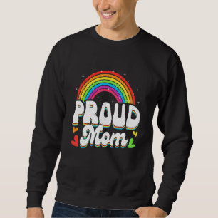 Lgbtq Rainbow Proud Mum Mother's Day Gay Lesbian L Sweatshirt