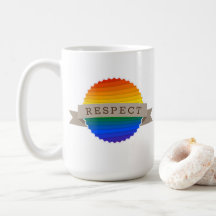 LGBTQ Respect Personalised Badge Mug