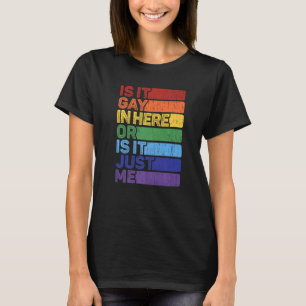 Lgbtq Retro Lgbt Pride Gay Trans Is It Gay Vintage T-Shirt