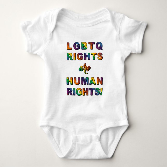 LGBTQ RIGHTS... BABY BODYSUIT (Front)