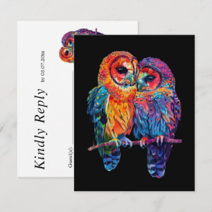 LGBTQ+ simple but stunning Eternal Unity RSVP Card