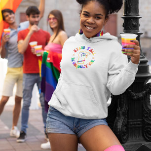 LGBTQ   Stand Tall   Pride Hoodie